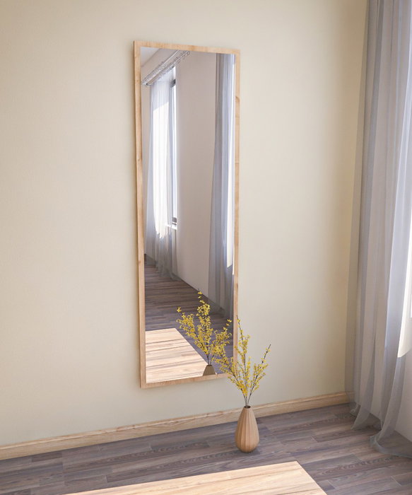 Hanah Home Espejo de Pie 50x160 cm MDF Natural